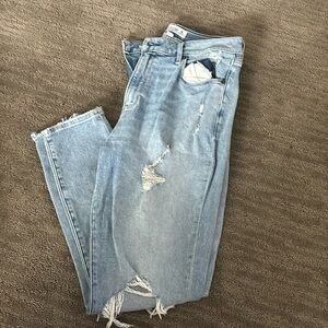 Abercrombie ripped skinny jeans
